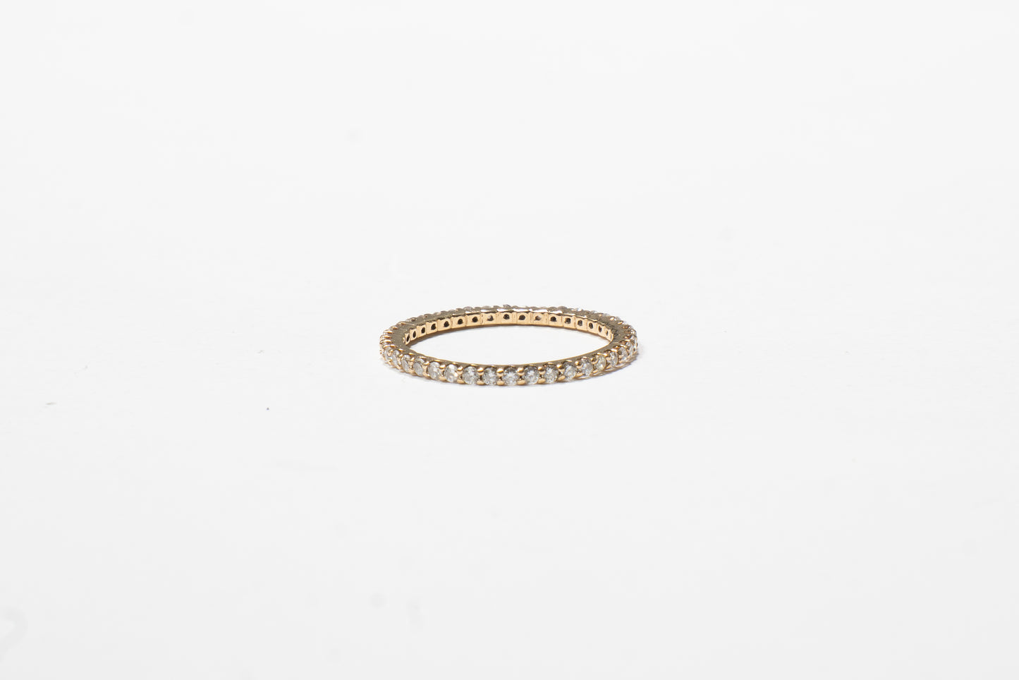 Aliança Inteira Diamantes (Ouro Amarelo)