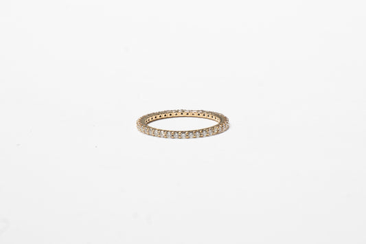 Aliança Inteira Diamantes (Ouro Amarelo)