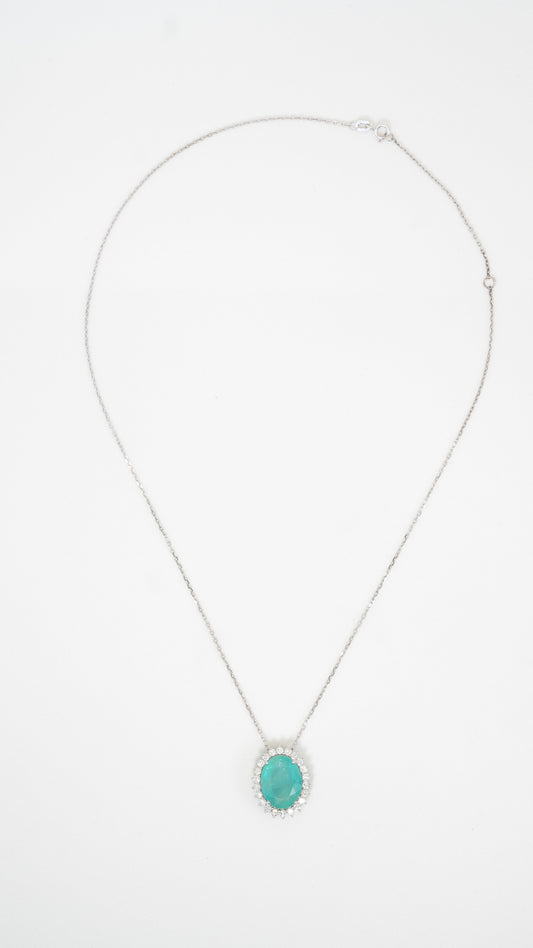 Colar Esmeralda diamantes