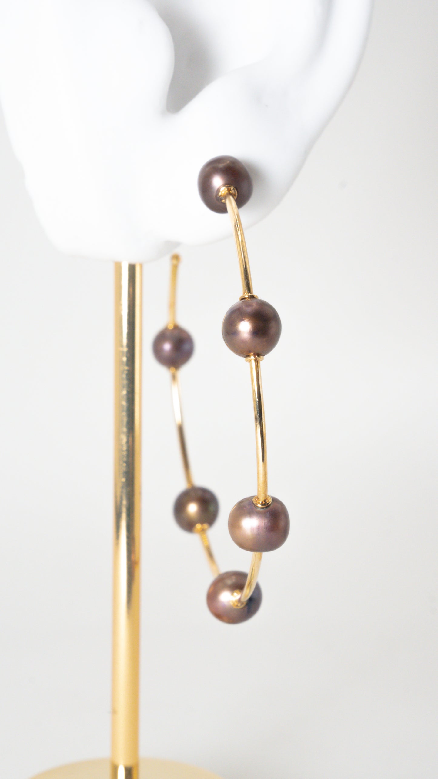 Brinco Argola Negra Poema G