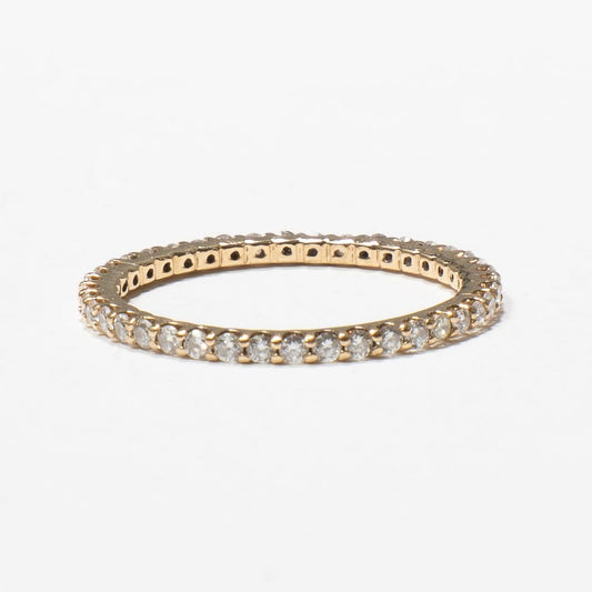 Aliança Inteira Diamantes (Ouro Amarelo)