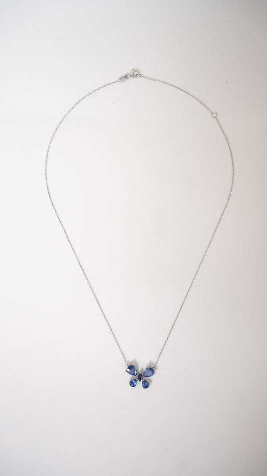 Colar Borboleta Safira