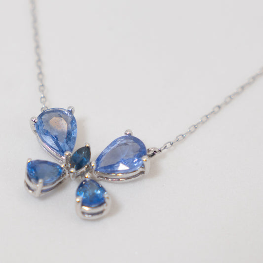 Colar Borboleta Safira